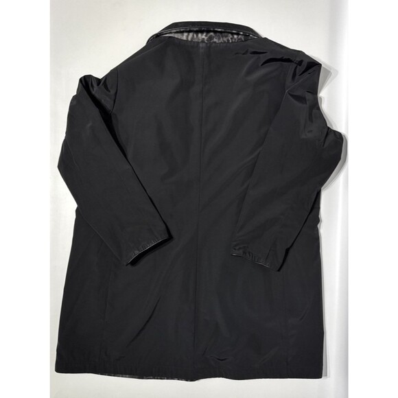 Jane Post Reversible Rain Coat Jacket Black Gray Leopard Print Women’s Size XL - Picture 4 of 16